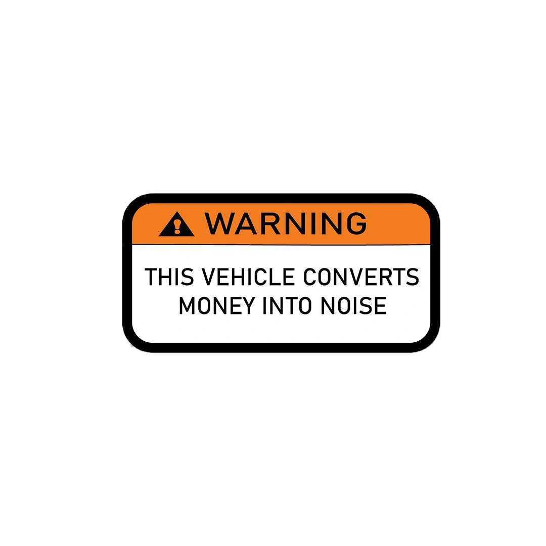Vehicle Warning Sticker